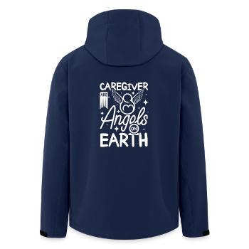 Betreuer sind Engel auf Erden - Recycelte Männer Softshell-Jacke von Stanley/Stella - Navy - Hinten - AI Model Male 185 light (185cm)