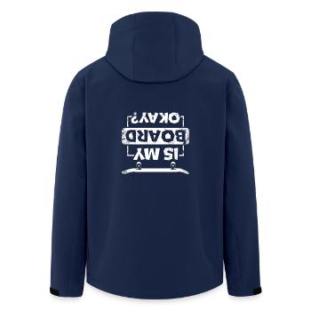 Lustig Ist mein Skateboard okay - Recycelte Männer Softshell-Jacke von Stanley/Stella - Navy - Hinten - AI Model Male 185 light (185cm)