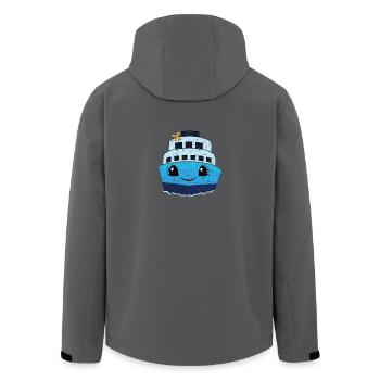 Croisière Bateau de croisière Femmes - Veste softshell homme en polyester recyclé Stanley/Stella - charbon - Dos - AI Model Male 185 light (185cm)
