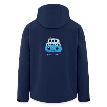 kreuzfahrtschiff Kreuzfahrt Schiffsreise Frauen - Recycelte Männer Softshell-Jacke von Stanley/Stella - Navy - Hinten - AI Model Male 185 light (185cm)