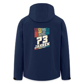 73. Geburtstag Legendär Seit 73 Jahren Legende 73 - Recycelte Männer Softshell-Jacke von Stanley/Stella - Navy - Hinten - AI Model Male 185 light (185cm)