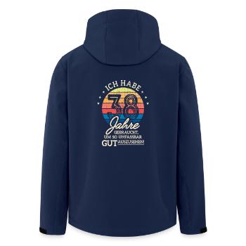 38. Geburtstag Geschenk Habe 38 Jahre Gebraucht - Recycelte Männer Softshell-Jacke von Stanley/Stella - Navy - Hinten - AI Model Male 185 light (185cm)