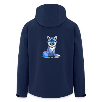 Renard Sagesse Sage Renards Intelligents Conte de fées intelligent - Veste softshell homme en polyester recyclé Stanley/Stella - marine - Dos - AI Model Male 185 light (185cm)