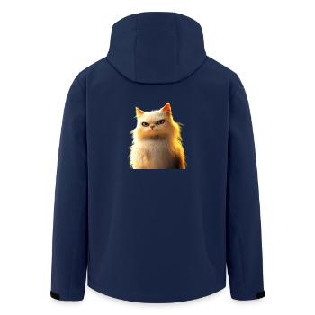 Perserkatze Perser Katze Persian Cat Süße Katzen - Recycelte Männer Softshell-Jacke von Stanley/Stella - Navy - Hinten - AI Model Male 185 light (185cm)