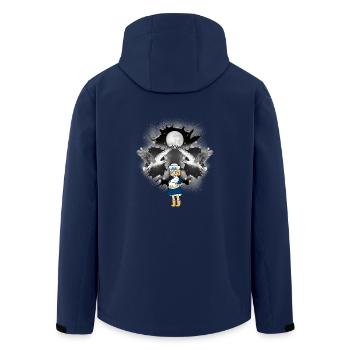 mystisch maritim Mädchen Möwen Matrose Möwe - Recycelte Männer Softshell-Jacke von Stanley/Stella - Navy - Hinten - AI Model Male 185 light (185cm)