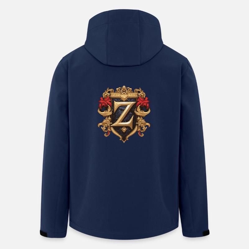 Z Buchstabe Logo Krone - Recycelte Männer Softshell-Jacke von Stanley/Stella - Navy