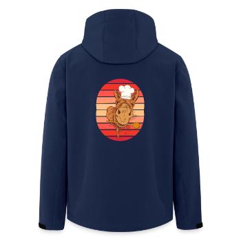 Chef Cooking Amateur Chef Host Cooking Chefs - Men’s Recycled Softshell Jacket by Stanley/Stella - navy - Back - AI Model Male 185 light (185cm)
