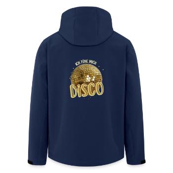 I Feel Disco Discotheque Party Sayings - Men’s Recycled Softshell Jacket by Stanley/Stella - navy - Back - AI Model Male 185 light (185cm)