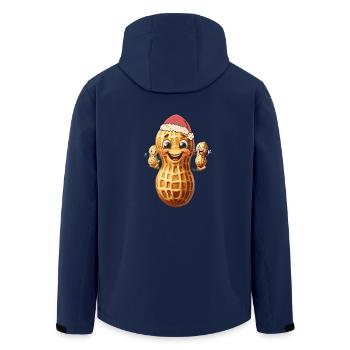 Erdnuss Erdnüsse Nikolaus Weihnachtsmann Nuss Kind - Recycelte Männer Softshell-Jacke von Stanley/Stella - Navy - Hinten - AI Model Male 185 light (185cm)