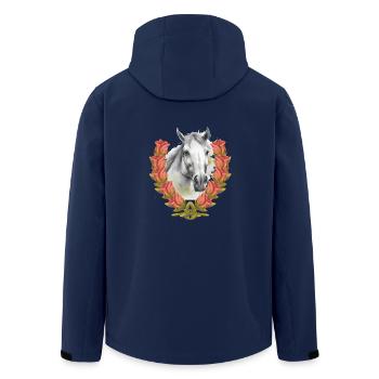 Geburtstag Pferd Pferde Reiterin Reiter Kinder - Recycelte Männer Softshell-Jacke von Stanley/Stella - Navy - Hinten - AI Model Male 185 light (185cm)