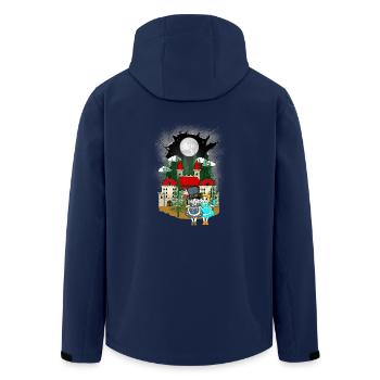 Enfants Enfant Conte de fées Conte de fées Personnage Chat Chats - Veste softshell homme en polyester recyclé Stanley/Stella - marine - Dos - AI Model Male 185 light (185cm)
