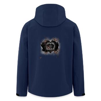 Araignées d’Halloween Araignées araignées Phobie Panique - Veste softshell homme en polyester recyclé Stanley/Stella - marine - Dos - AI Model Male 185 light (185cm)
