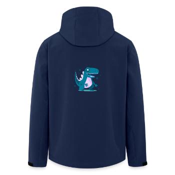 Drache Drachen Kind Kinder - Recycelte Männer Softshell-Jacke von Stanley/Stella - Navy - Hinten - AI Model Male 185 light (185cm)