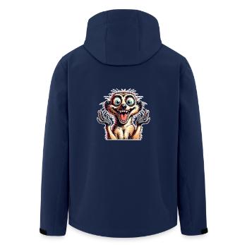 Suricate - Veste softshell homme en polyester recyclé Stanley/Stella - marine - Dos - AI Model Male 185 light (185cm)