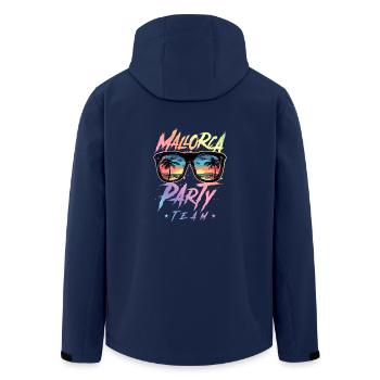 Mallorca Party Team Bunt - Men’s Recycled Softshell Jacket by Stanley/Stella - navy - Back - AI Model Male 185 light (185cm)