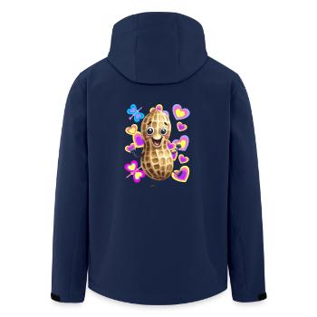 Erdnuss Frühling Tanz tanzen Erdnüsse Kinder - Recycelte Männer Softshell-Jacke von Stanley/Stella - Navy - Hinten - AI Model Male 185 light (185cm)