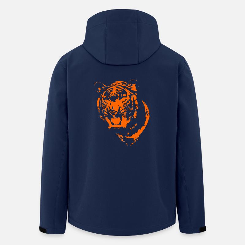Tiger - Recycelte Männer Softshell-Jacke von Stanley/Stella - Navy