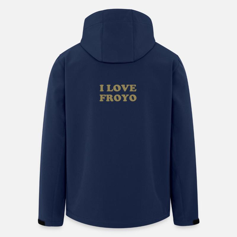 J’adore le yogourt glacé - Veste softshell homme en polyester recyclé Stanley/Stella - marine