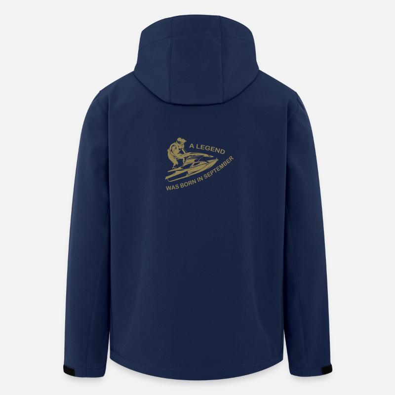Jet SKi driver legend born in September - Men’s Recycled Softshell Jacket by Stanley/Stella - navy