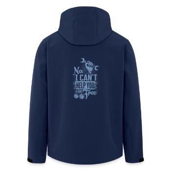 No, I'm not helping you for free - Men’s Recycled Softshell Jacket by Stanley/Stella - navy - Back - AI Model Male 185 light (185cm)