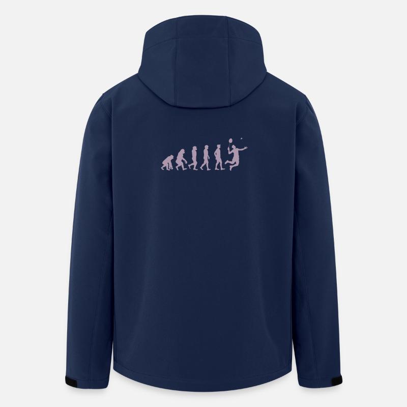 Cadeau Badminton Evolution - Veste softshell homme en polyester recyclé Stanley/Stella - marine