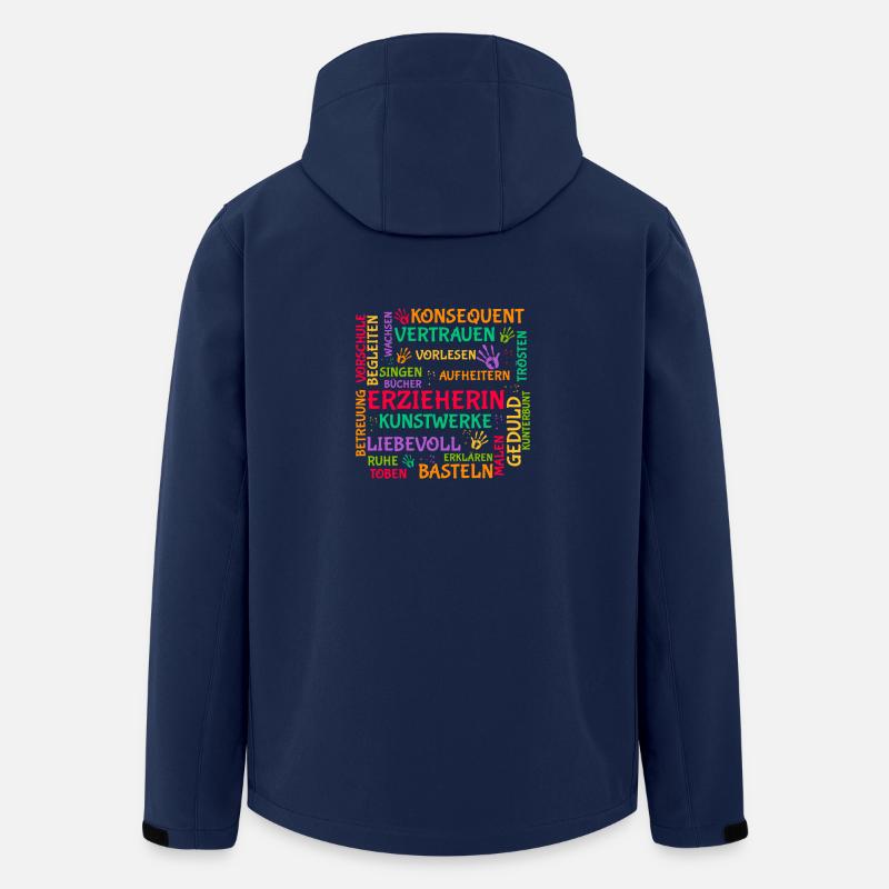 Erzieherin Brainstorming Shirt - Recycelte Männer Softshell-Jacke von Stanley/Stella - Navy