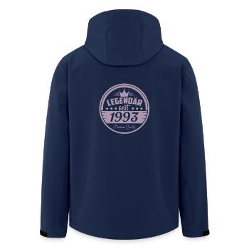 Geburtstag Legendär seit 1993 - Recycelte Männer Softshell-Jacke von Stanley/Stella - Navy - Hinten - AI Model Male 185 light (185cm)