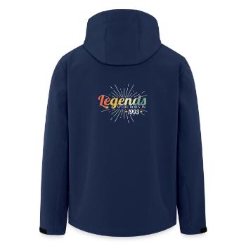 Gifts for Birthday Legends Have Been - Men’s Recycled Softshell Jacket by Stanley/Stella - navy - Back - AI Model Male 185 light (185cm)