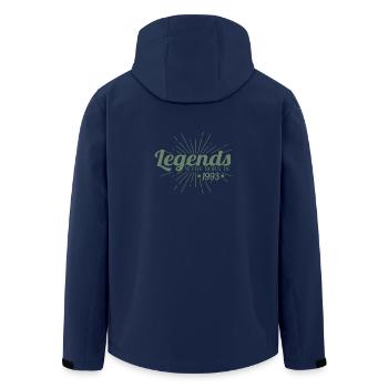 Gifts for Birthday Legends Have Been - Men’s Recycled Softshell Jacket by Stanley/Stella - navy - Back - AI Model Male 185 light (185cm)