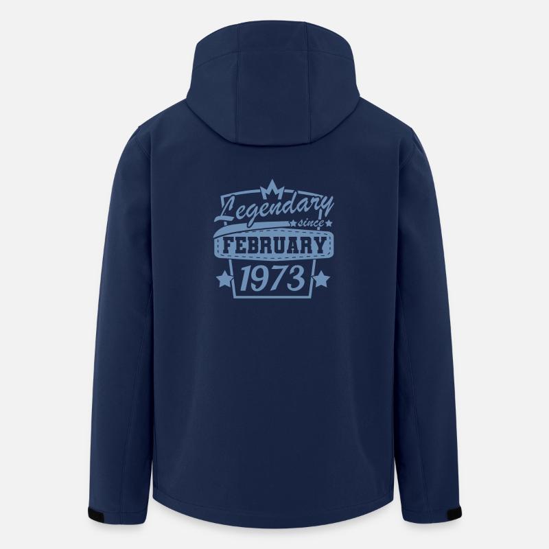Février 1973 Rétro Anniversaire - Veste softshell homme en polyester recyclé Stanley/Stella - marine