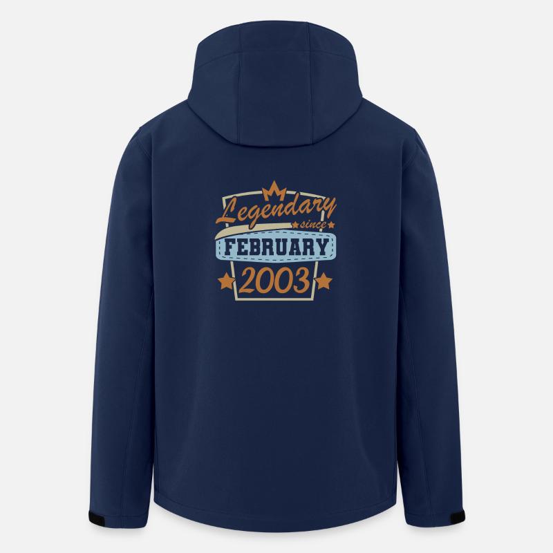 Februar 2003 retro - Recycelte Männer Softshell-Jacke von Stanley/Stella - Navy