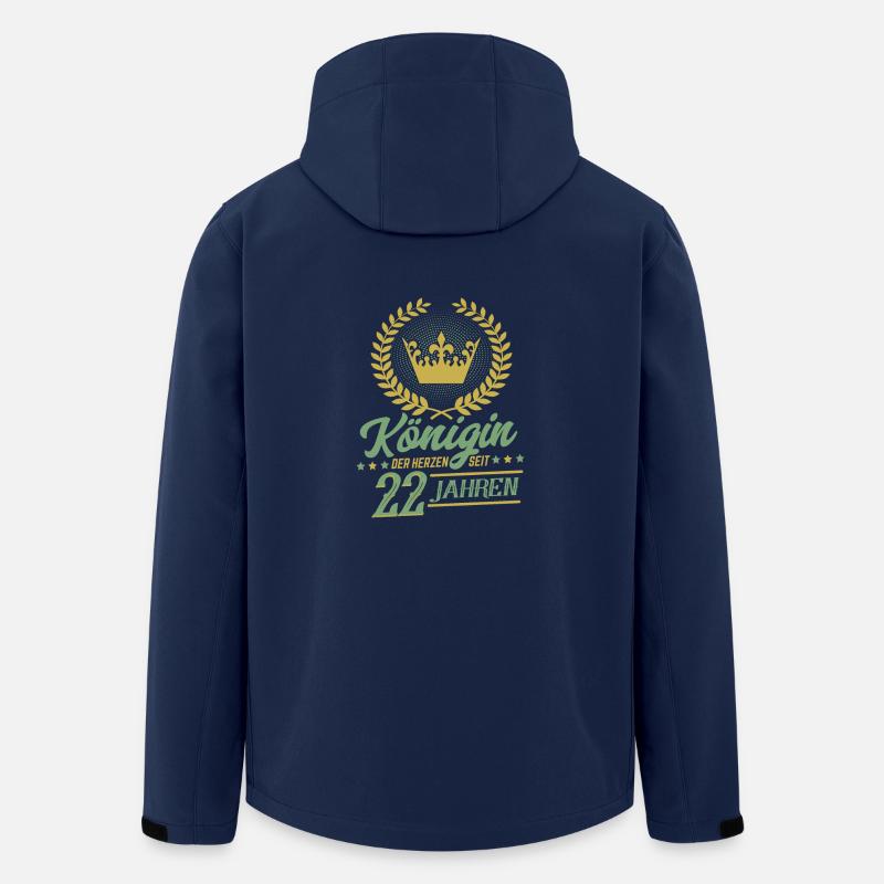 Königin der Herzen seit 22 Jahren - Recycelte Männer Softshell-Jacke von Stanley/Stella - Navy