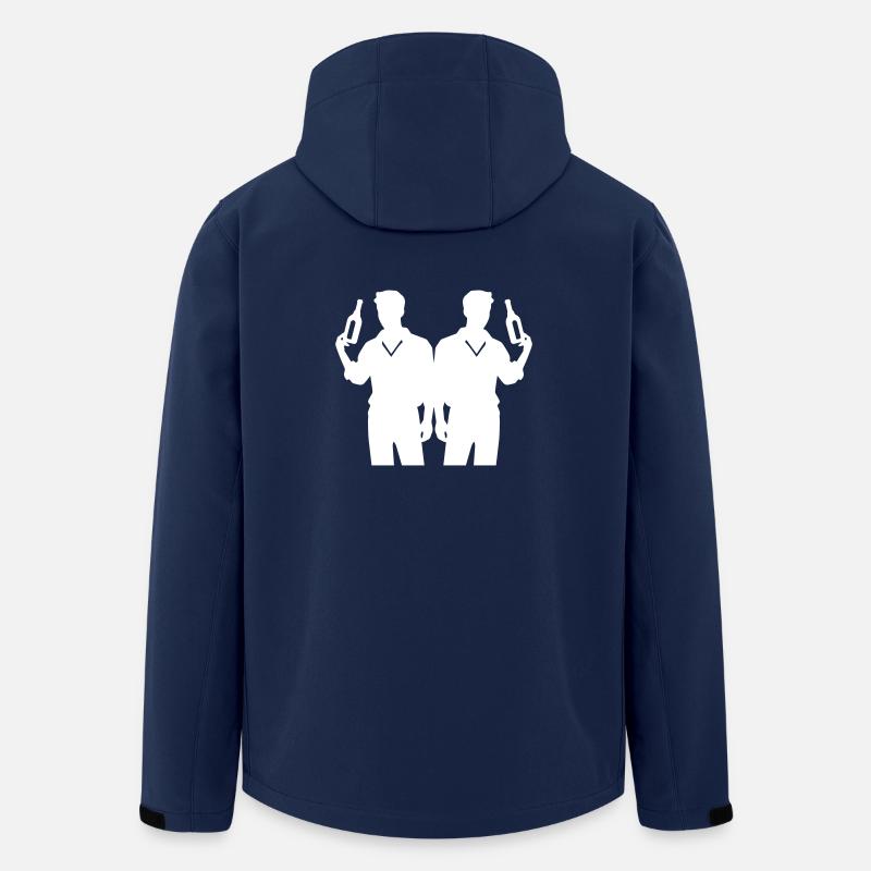 Soirée de l’équipe Silhouette - Veste softshell homme en polyester recyclé Stanley/Stella - marine