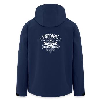 Millésime 35 ans pour 35 ans - Veste softshell homme en polyester recyclé Stanley/Stella - marine - Dos - AI Model Male 185 light (185cm)
