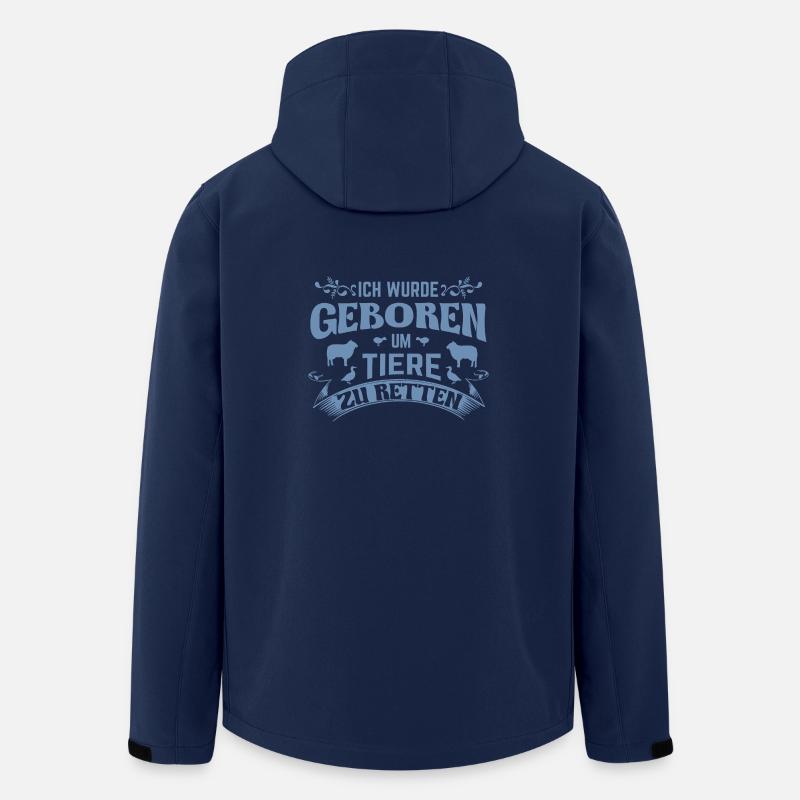 Tiere Rettung Tierrettung - Recycelte Männer Softshell-Jacke von Stanley/Stella - Navy