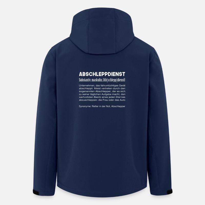 Abschlepper Abschleppdienst Definition lustige - Recycelte Männer Softshell-Jacke von Stanley/Stella - Navy