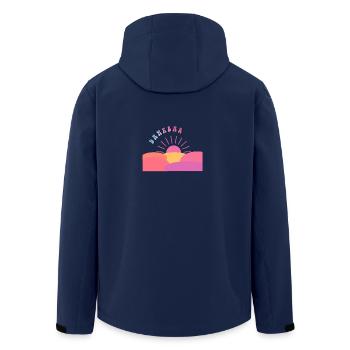 Dankbarkeit ist heilend - Geschenkidee - Geschenk - Recycelte Männer Softshell-Jacke von Stanley/Stella - Navy - Hinten - AI Model Male 185 light (185cm)