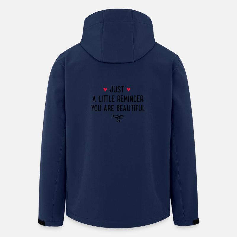 you are beautiful - Recycelte Männer Softshell-Jacke von Stanley/Stella - Navy