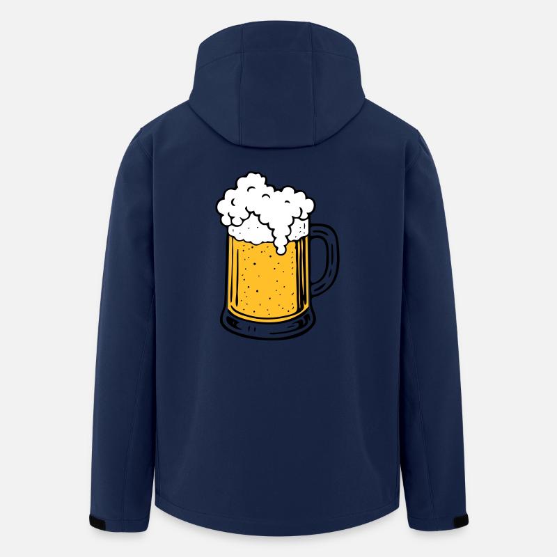Bier - Recycelte Männer Softshell-Jacke von Stanley/Stella - Navy