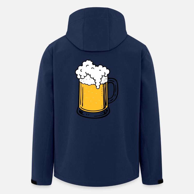 Bier - Recycelte Männer Softshell-Jacke von Stanley/Stella - Navy