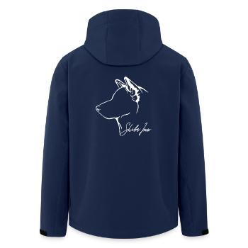 SHIBA INU Profil Hunde Hund Wilsigns - Recycelte Männer Softshell-Jacke von Stanley/Stella - Navy - Hinten - AI Model Male 185 light (185cm)