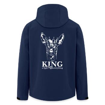 Pharaonenhund King of everything Spruch Hunde - Recycelte Männer Softshell-Jacke von Stanley/Stella - Navy - Hinten - AI Model Male 185 light (185cm)