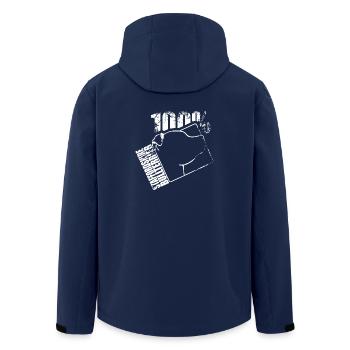 American staffordshire 100 - Veste softshell homme en polyester recyclé Stanley/Stella - marine - Dos - AI Model Male 185 light (185cm)