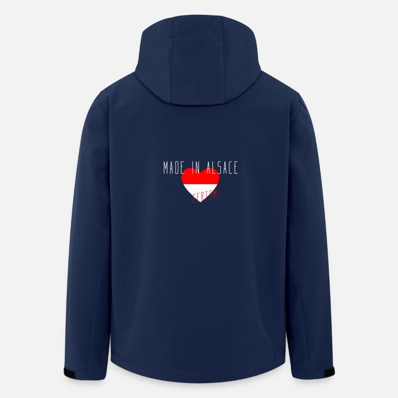 Im Elsass hergestellt - Recycelte Männer Softshell-Jacke von Stanley/Stella - Navy