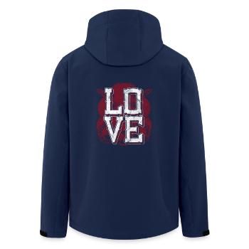 Chemise comme cadeau pour les propriétaires de serpents - Veste softshell homme en polyester recyclé Stanley/Stella - marine - Dos - AI Model Male 185 light (185cm)