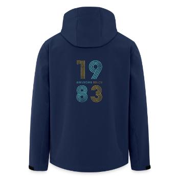 35. Geburtstag t shirt Jahrgang 1983 Geschenk - Recycelte Männer Softshell-Jacke von Stanley/Stella - Navy - Hinten - AI Model Male 185 light (185cm)