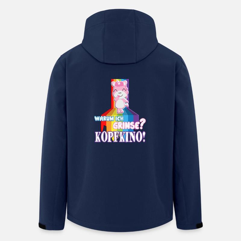 Kopfkino Einhorn Shirt - Recycelte Männer Softshell-Jacke von Stanley/Stella - Navy