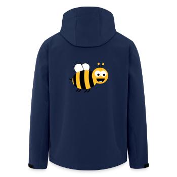 Funny Sweet Bee - Veste softshell homme en polyester recyclé Stanley/Stella - marine - Dos - AI Model Male 185 light (185cm)