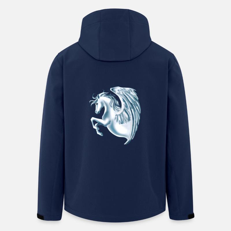 Pegasus (Remacle) - Veste softshell homme en polyester recyclé Stanley/Stella - marine