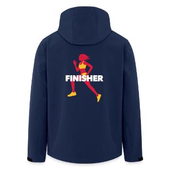 finition en cours d'exécution - Run - Fitness - Veste softshell homme en polyester recyclé Stanley/Stella - marine - Dos - AI Model Male 185 light (185cm)